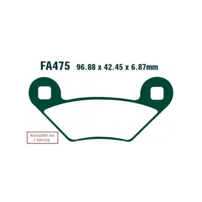 EBC KLOCKI HAMULCOWE MOTO POLARIS (ATV) 400 HAWKEYE H.O. (2X4) (13-14)