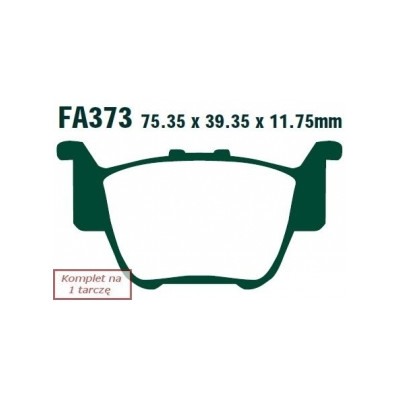 EBC KLOCKI HAM. MOTO. HONDA TRX 420 FA9/FAA/FAB FOURTRAX AUTO 4WD (09-11)
