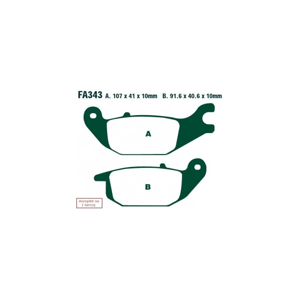 EBC KLOCKI HAM. MOTO.  HONDA CBR 125 (07-10)