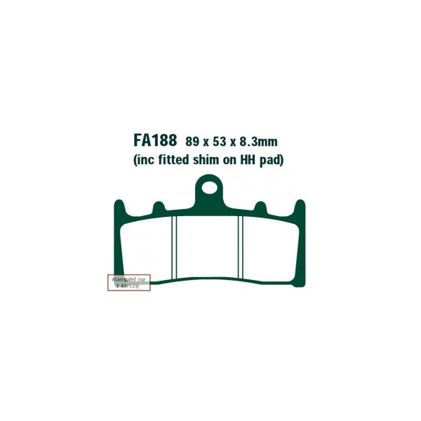 EBC KLOCKI HAMULCOWE MOTO SUZUKI TL 1000 (98-02)/ GSXR 750 (96-99)/ GSX 1300 HAYABUSA (99-07) KAWASAKI ZX 12 R (ZX 1200) (00-03)