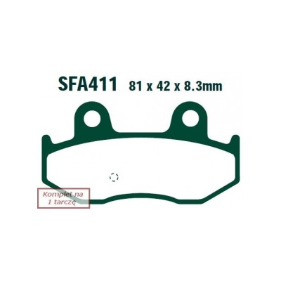 EBC KLOCKI HAMULCOWE MOTO SUZUKI AN 250 K1/K2 BURGMAN/SKYWAVE (01-02)