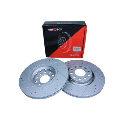 MAXGEAR TARCZA HAM. VW P. A4/A6/PASSAT/SKODA SUPERB NAWIERCANA I NACINANA, Z POWŁOKĄ ANTYKOROZYJNĄ