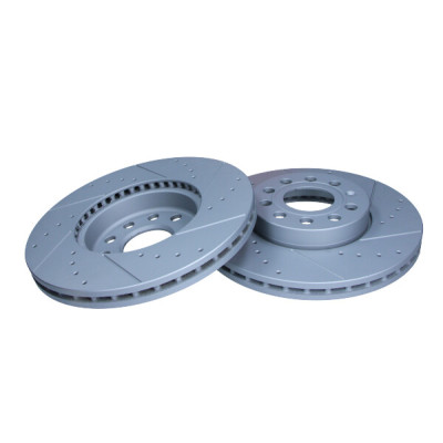 MAXGEAR TARCZA HAM. VW P. GOLF 5/A3/OCTAVIA/CADDY/TOURAN 288X25 NAWIERCANA I NACINANA, Z POWŁOKĄ ANTYKOROZYJNĄ