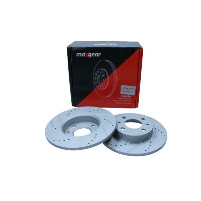 MAXGEAR TARCZA HAM. FIAT P. CINQUECENTO/SEICENTO NAWIERCANA I NACINANA, Z POWŁOKĄ ANTYKOROZYJNĄ