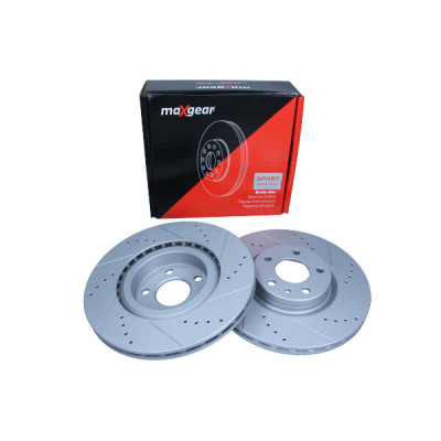 MAXGEAR TARCZA HAM. ALFA P. 147/156/FIAT DOBLO 10- 284MM NAWIERCANA I NACINANA, Z POWŁOKĄ ANTYKOROZYJNĄ