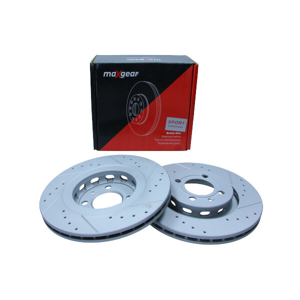 MAXGEAR TARCZA HAM. VW P. GOLF 2/PASSAT -96 SYNCRO/IBIZA/CORBOBA -02 NAWIERCANA I NACINANA, Z POWŁOKĄ ANTYKOROZYJNĄ