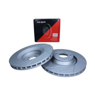 MAXGEAR TARCZA HAM. VW P. A6 04- 347MM NAWIERCANA I NACINANA, Z POWŁOKĄ ANTYKOROZYJNĄ