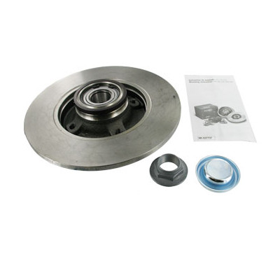 SKF TARCZA HAMULCOWA PEUGEOT TYŁ 307/C4/DS3 04- Z ŁOŻYSKIEM
