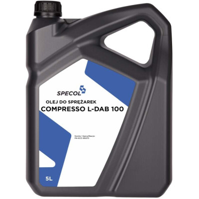 SPECOL OLEJ COMPRESSO L-DAB 100 5L / DO SPRĘŻAREK /PN-91/C-96073, ISO 6743-3A, DIN 51 508