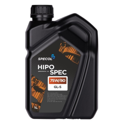 SPECOL OLEJ 75W80 1L GL4/GL5 HIPOSPEC PÓŁSYNTETEYCZNY/PRZEKŁADNIOWY