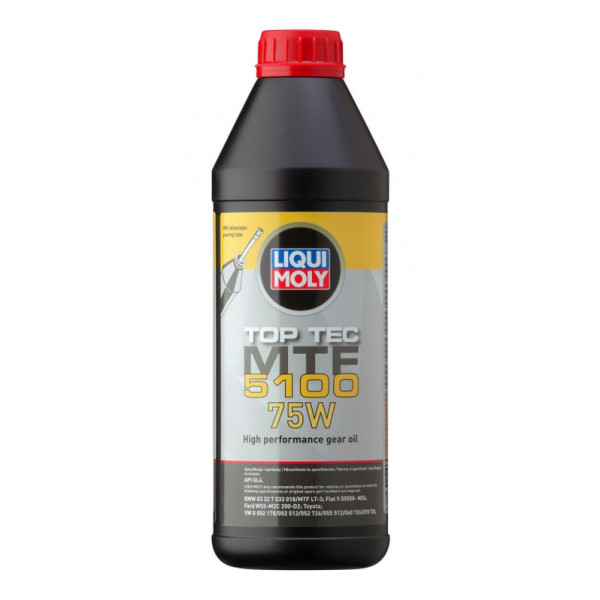 LIQUI MOLY OLEJ 75W 1L TOP TEC 5100 GL4 / VW G 052 178 / WSS-M2C 200-D2