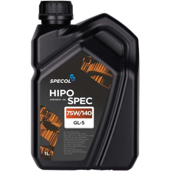 SPECOL OLEJ 75W140 1L GL5 HIPOSPEC SYNTETEYCZNY/ PRZEKŁADNIOWY