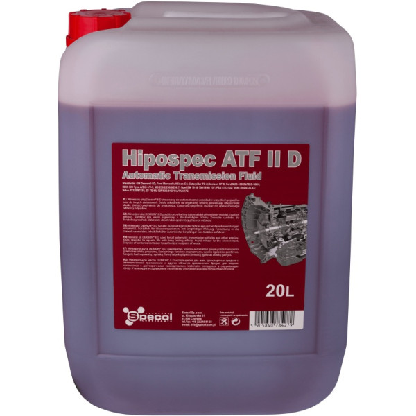SPECOL OLEJ HIPOSPEC ATF II D 20L/ PRZEKŁADNIOWY DEXRON II