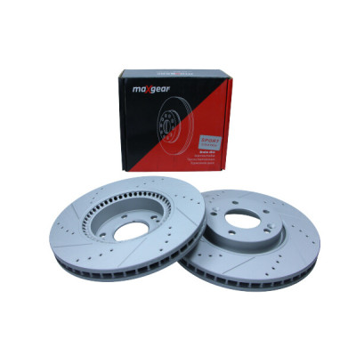 MAXGEAR TARCZA HAM. HYUNDAI P. IX35/I40/SPORTAGE 10-/TUSCON/SONATA 05- NAWIERCANA I NACINANA, Z POWŁOKĄ ANTYKOROZYJNĄ