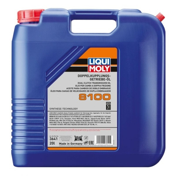 LIQUI MOLY OLEJ DSG 20L 8100 / VW G052 182 VW G052 529 / 236.21 / PRZEKŁADNIOWY