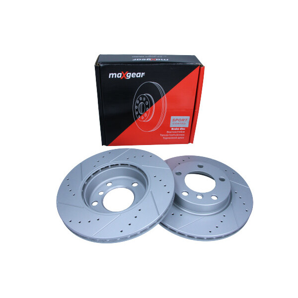 MAXGEAR TARCZA HAM. BMW P. E36 92-/E46 316-320/E85 Z4 03- NAWIERCANA I NACINANA, Z POWŁOKĄ ANTYKOROZYJNĄ