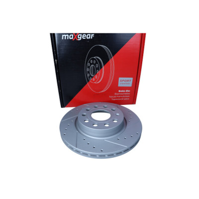 MAXGEAR TARCZA HAM. VW P. GOLF 5/A3/OCTAVIA/CADDY/BEETLE 280X22 NAWIERCANA I NACINANA, Z POWŁOKĄ ANTYKOROZYJNĄ