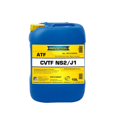 RAVENOL OLEJ ATF CVTF NS2/J1 FLUID 10L SYNTETYCZNY JATCO, NISSAN, MITSUBISHI, SUZUKI, PSA