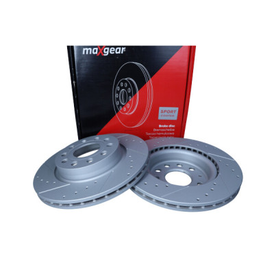 MAXGEAR TARCZA HAM. VW P. GOLF 5/A3/OCTAVIA/CADDY/BEETLE 280X22 NAWIERCANA I NACINANA, Z POWŁOKĄ ANTYKOROZYJNĄ