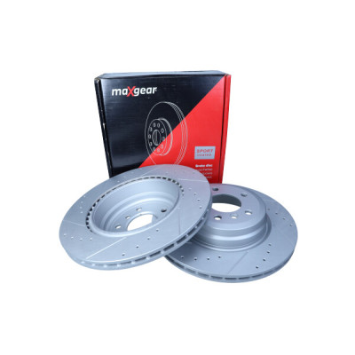 MAXGEAR TARCZA HAM. BMW T. E90 320-335 05- 336X22 NAWIERCANA I NACINANA, Z POWŁOKĄ ANTYKOROZYJNĄ