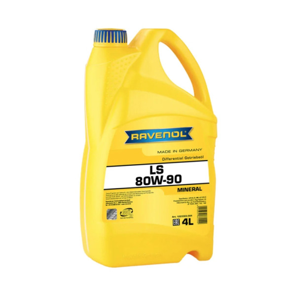 RAVENOL OLEJ 80W90 4L GL-5 LS/ MIL-L-2105 D/ ZF TE-ML 05C 12C 16E