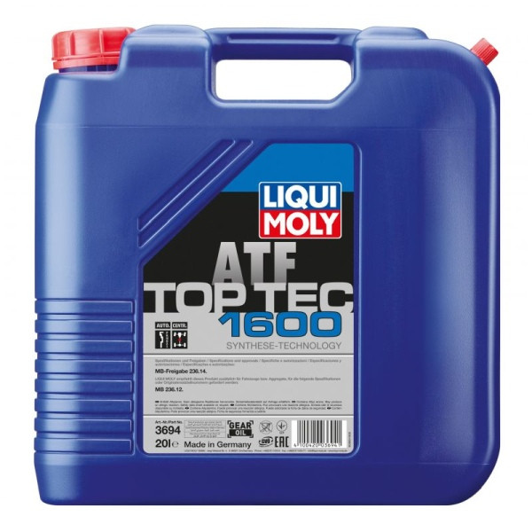 LIQUI MOLY OLEJ ATF TOP TEC 1600 20L MB 236.12/236.14/ PRZEKŁADNIOWY