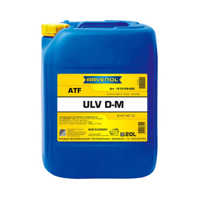 RAVENOL OLEJ ATF ULV D-M 20L / AC DELCO 10-4107 / DEXRON® ULV AB/FROM 2017 GM 10L90 / FORD WSS-M2C949-A, GM 19352619