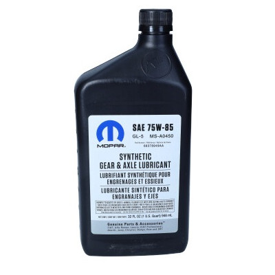 MOPAR OLEJ 75W85 0,946L / GL5 / MS-A0450 / JEEP JL NEW WRANGLER / DO MOSTU