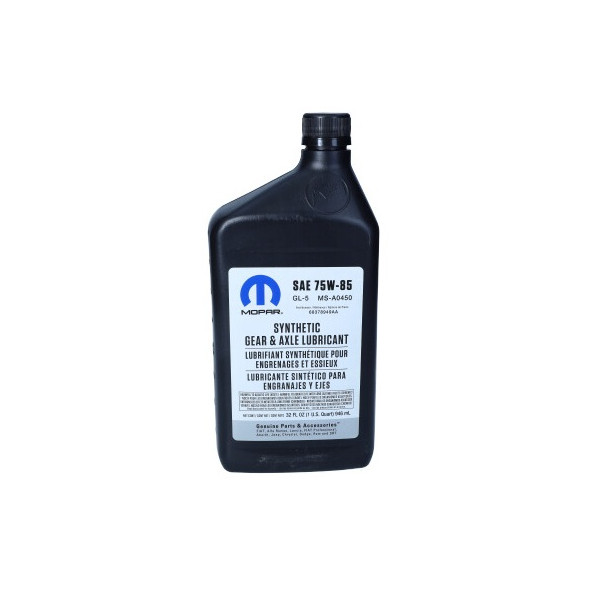 MOPAR OLEJ 75W85 0,946L / GL5 / MS-A0450 / JEEP JL NEW WRANGLER / DO MOSTU