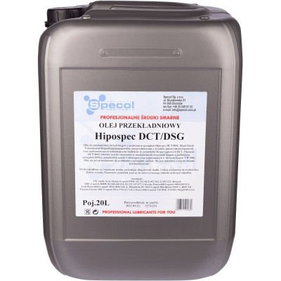 SPECOL OLEJ DCT/DSG 20L HIPOSPEC