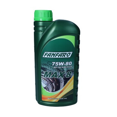 FANFARO OLEJ 75W80 1L MAX8 / GL4/5 LS / MIL L 2105 C / WSD-M2C200-C / MACK GO-J PLUS / PSA B71 2330