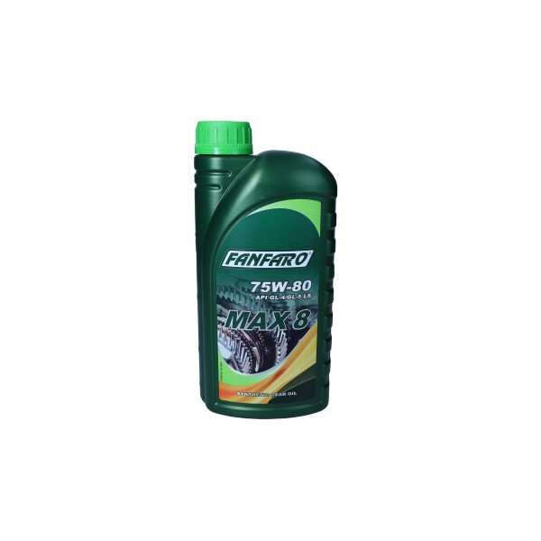 FANFARO OLEJ 75W80 1L MAX8 / GL4/5 LS / MIL L 2105 C / WSD-M2C200-C / MACK GO-J PLUS / PSA B71 2330