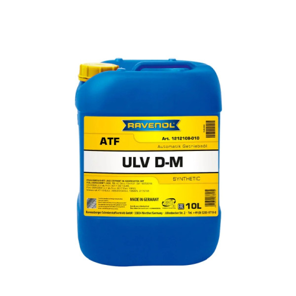RAVENOL OLEJ ATF ULV D-M 10L / AC DELCO 10-4107 / DEXRON® ULV AB/FROM 2017 GM 10L90 / FORD WSS-M2C949-A, GM 19352619