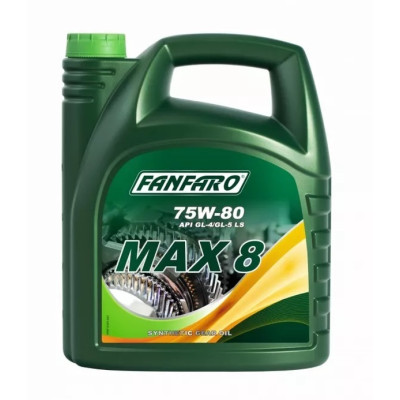 FANFARO OLEJ 75W80 5L MAX8 / GL4/5 LS / MIL L 2105 C / WSD-M2C200-C / MACK GO-J PLUS / PSA B71 2330