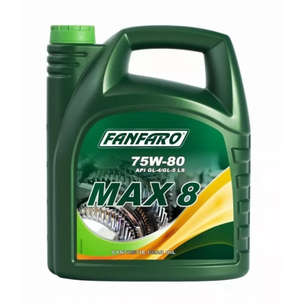FANFARO OLEJ 75W80 5L MAX8 / GL4/5 LS / MIL L 2105 C / WSD-M2C200-C / MACK GO-J PLUS / PSA B71 2330
