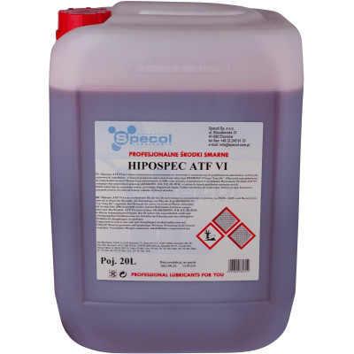 SPECOL OLEJ HIPOSPEC ATF VI 20L/ PRZEKŁADNIOWY