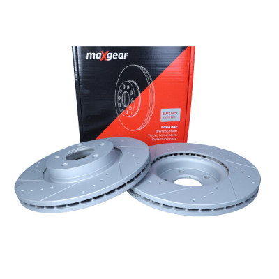 MAXGEAR TARCZA HAM. FORD P. FOCUS 04-/C-MAX/S40/V50/C30 300MM NAWIERCANA I NACINANA, Z POWŁOKĄ ANTYKOROZYJNĄ