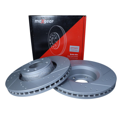 MAXGEAR TARCZA HAM. VW P. A6 04- 321MM NAWIERCANA I NACINANA, Z POWŁOKĄ ANTYKOROZYJNĄ