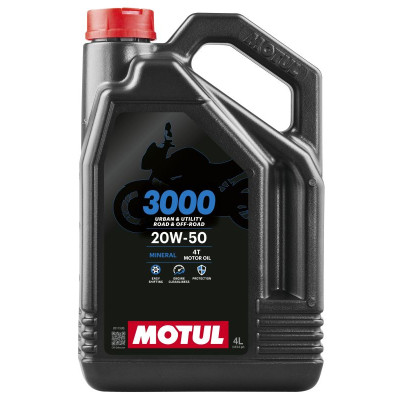 MOTUL OLEJ 20W50 4L 3000 4T MINERALNY/ MOTOCYKLE
