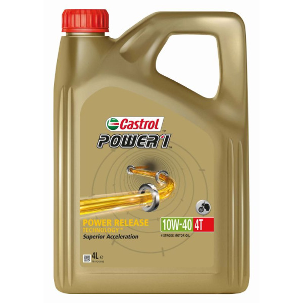 CASTROL 10W40 4L POWER 1 4T/ MOTOCYKLE