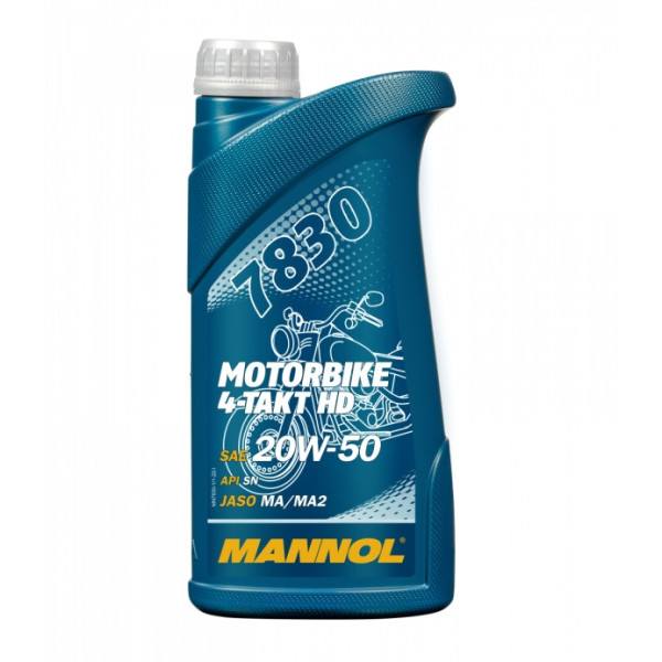 MANNOL OLEJ 20W50 1L 4T MOTORBIKE HD SL/ JASO MA/MA2 (MINERAL)