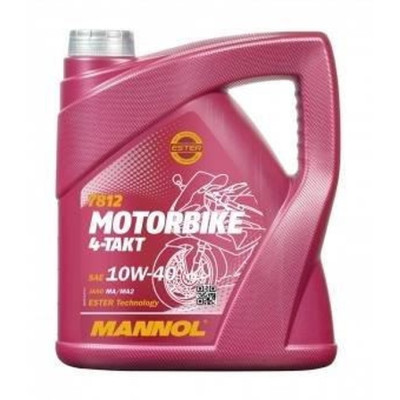 MANNOL OLEJ 10W40 4L MOTORBIKE 4T ESTER TECHNOLOGY SL / JASO MA/MA2 / PLASTIKOWE OPAKOWANIE