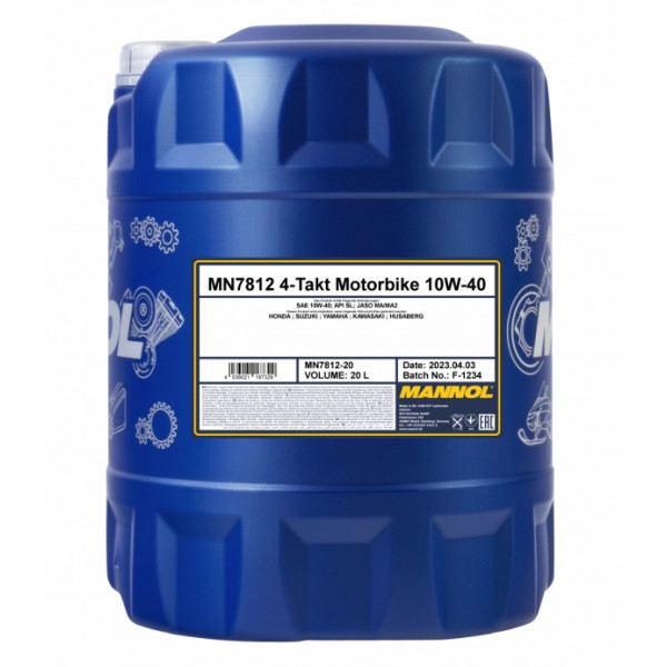 MANNOL OLEJ 10W40 20L MOTORBIKE 4T ESTER TECHNOLOGY SL / JASO MA/MA2