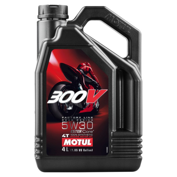 MOTUL OLEJ 5W30 4L 300V ROAD RACING 4T/ MOTOCYKLE