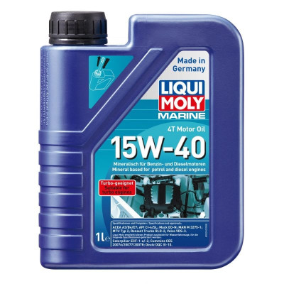 LIQUI MOLY OLEJ 15W40 1L 4T MOTOR OIL / MARINE / DO WYCZERPANIA ZAPASÓW