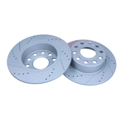 MAXGEAR TARCZA HAM. VW T. GOLF 5/A3/OCTAVIA/CADDY/SCIROCCO/SEAT 253X10 NAWIERCANA I NACINANA, Z POWŁOKĄ ANTYKOROZYJNĄ