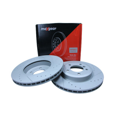 MAXGEAR TARCZA HAM. BMW P. E46 10/99- NAWIERCANA I NACINANA, Z POWŁOKĄ ANTYKOROZYJNĄ