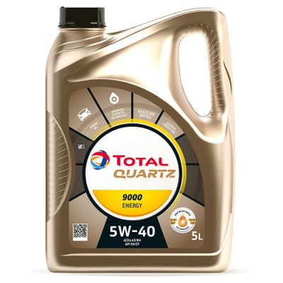 TOTAL OLEJ QUARTZ 5W40 5L 9000 ENERGY A3/B4 / SN/CF / 229.5 / 502.00 505.00 / PORSCHE A40 / MS-12991 / 9.55535-M2