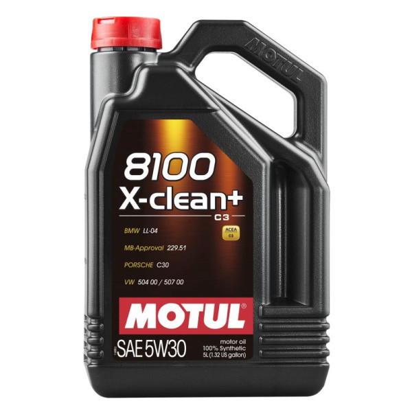 MOTUL OLEJ 5W30 5L 8100 X-CLEAN+ / C3 / 504.00 507.00 / 229.51 / LL04 / C30