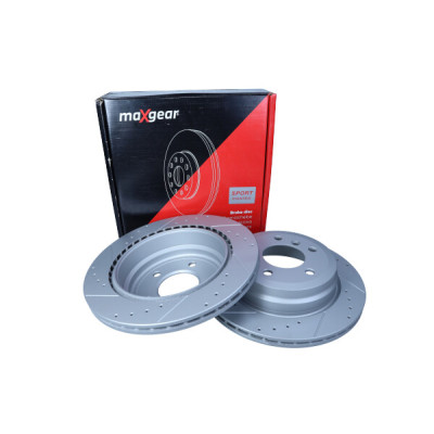 MAXGEAR TARCZA HAMULCOWA BMW TYŁ E87/E90 NAWIERCANA I NACINANA